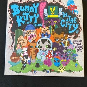 Bunny Kitty Book signed original art Kaws Barry McGee Takashi Murakami obey